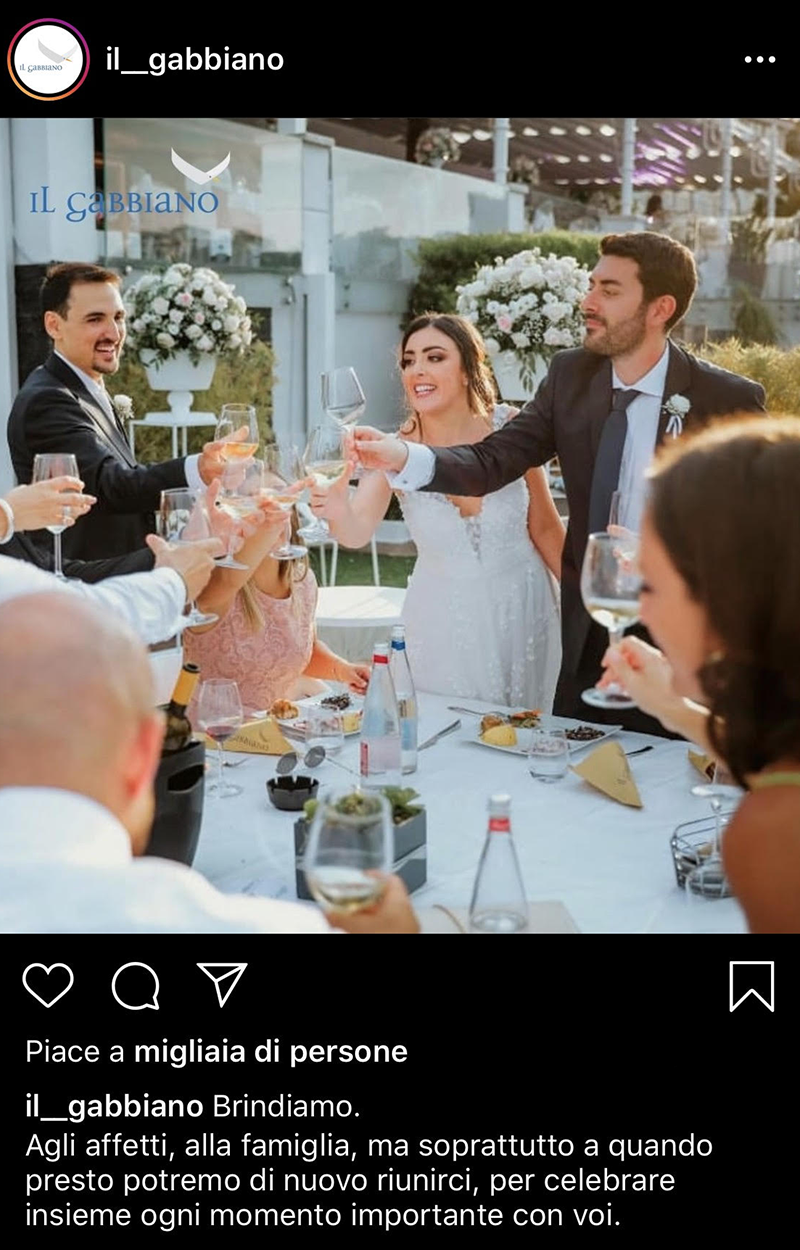 il gabbiano post social media