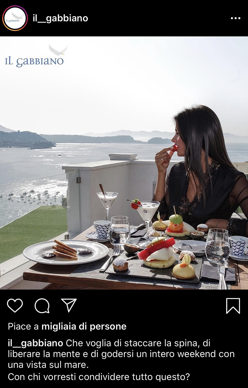 il gabbiano post social media